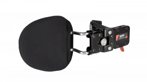 Spex QR Lateral Support Axial Swing Away Back Mount Pad on a white background.